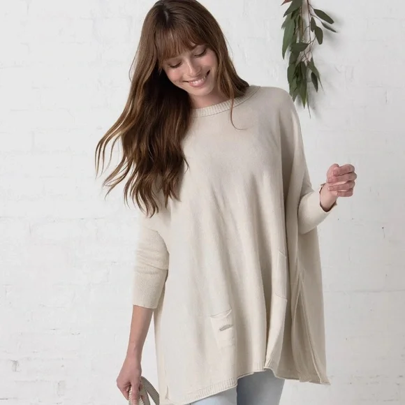 MERSEA Catalina Mini Pocket Oversized Sweater - Picture 7 of 14